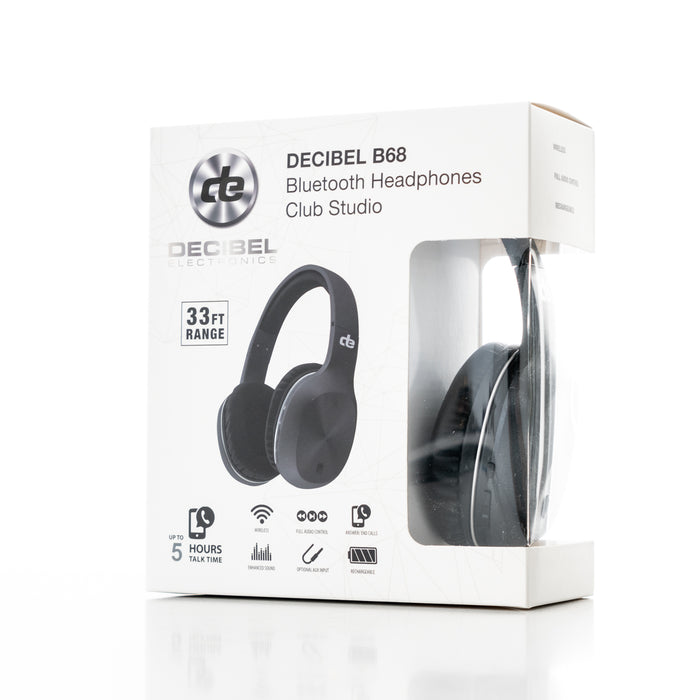 Decibel B68 Bluetooth Headphones Club Studio